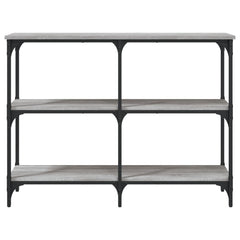 vidaXL Console Table Grey Sonoma 100x29x75 cm Engineered Wood 4