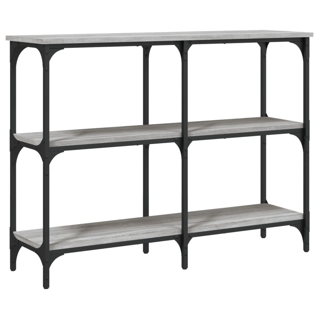 vidaXL Console Table Grey Sonoma 100x29x75 cm Engineered Wood 6