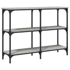 vidaXL Console Table Grey Sonoma 100x29x75 cm Engineered Wood 6
