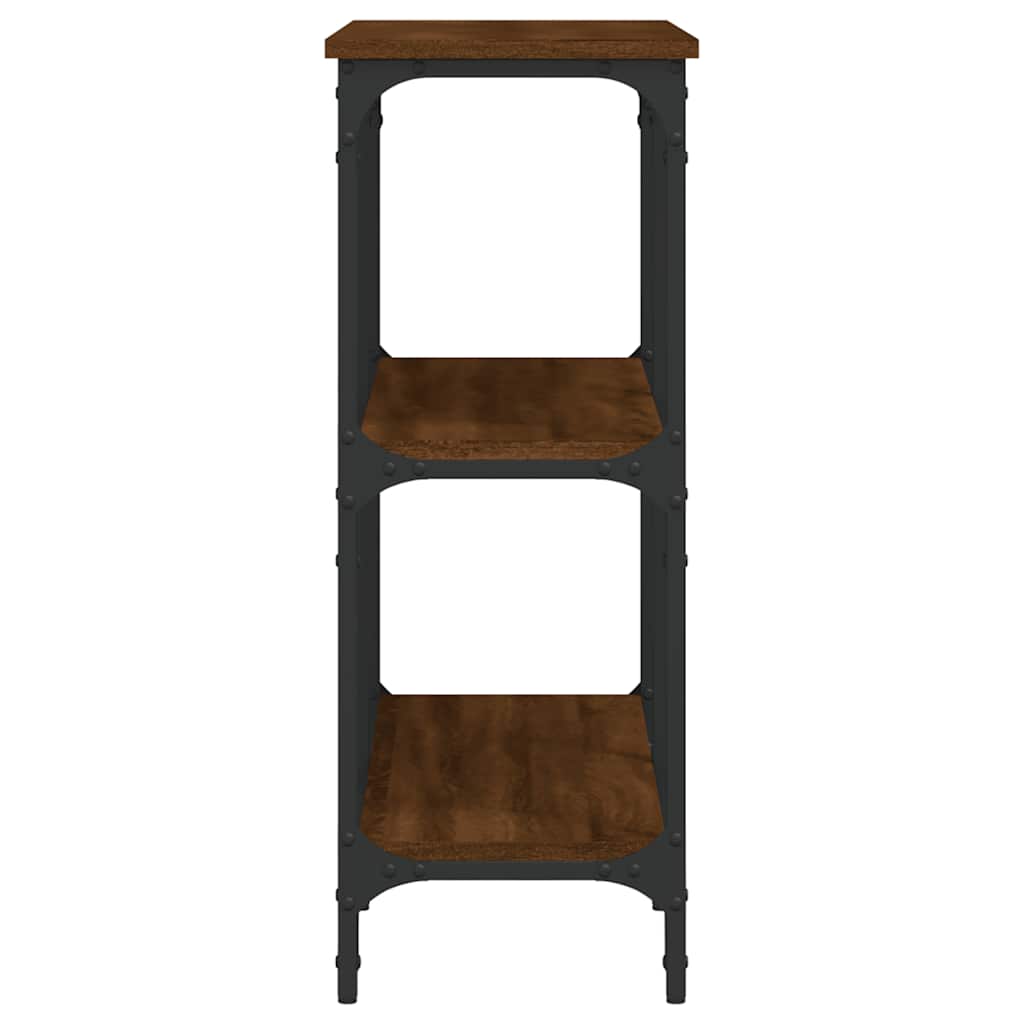 vidaXL Console Table Brown Oak 100x29x75 cm Engineered Wood 5