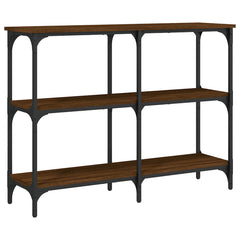 vidaXL Console Table Brown Oak 100x29x75 cm Engineered Wood 6