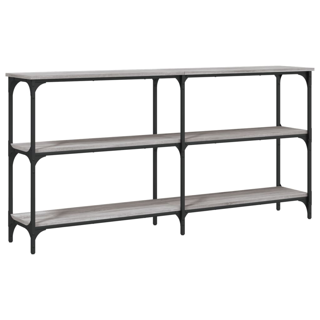 vidaXL Console Table Grey Sonoma 150x29x75 cm Engineered Wood 2