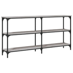 vidaXL Console Table Grey Sonoma 150x29x75 cm Engineered Wood 2