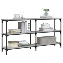 vidaXL Console Table Grey Sonoma 150x29x75 cm Engineered Wood 3