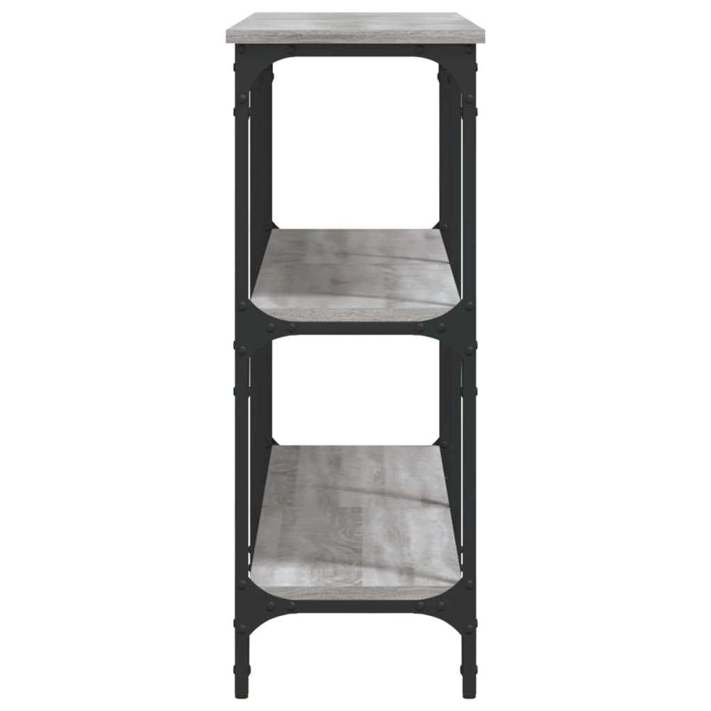 vidaXL Console Table Grey Sonoma 150x29x75 cm Engineered Wood 5