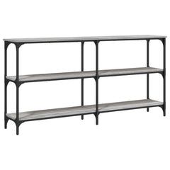vidaXL Console Table Grey Sonoma 150x29x75 cm Engineered Wood 6