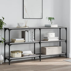 vidaXL Console Table Grey Sonoma 150x29x75 cm Engineered Wood 1