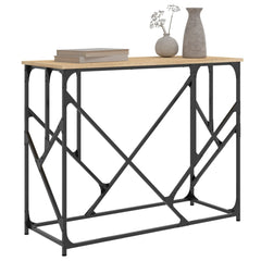 vidaXL Console Table Sonoma Oak 100x40x80 cm Engineered Wood 3