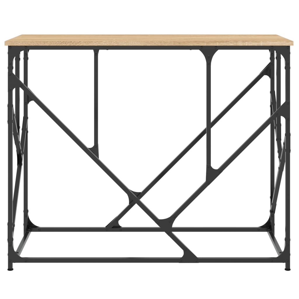 vidaXL Console Table Sonoma Oak 100x40x80 cm Engineered Wood 4