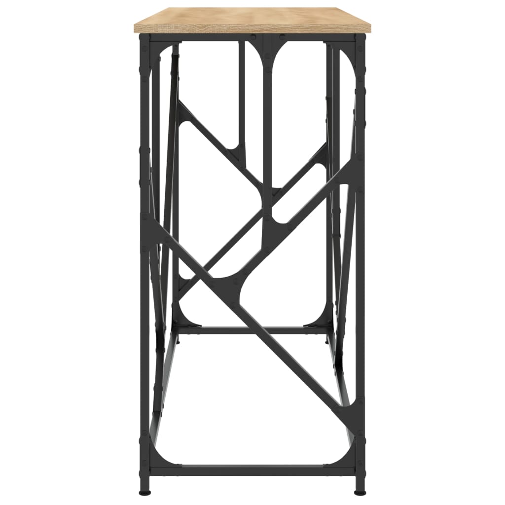 vidaXL Console Table Sonoma Oak 100x40x80 cm Engineered Wood 5