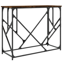 vidaXL Console Table Smoked Oak 100x40x80 cm Engineered Wood 6