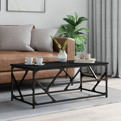 vidaXL Coffee Table Black 100x50x40 cm Engineered Wood 1