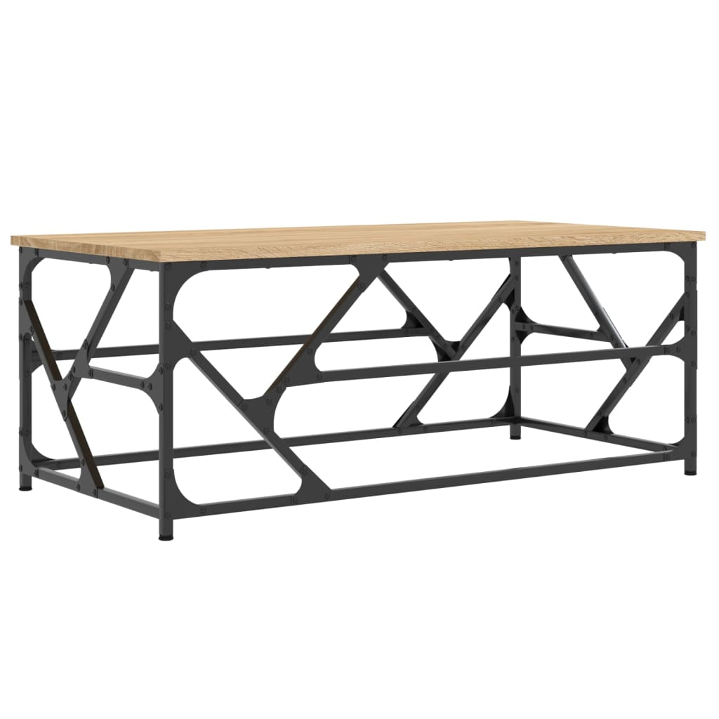 vidaXL Coffee Table Sonoma Oak 100x50x40 cm Engineered Wood 2