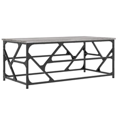 vidaXL Coffee Table Grey Sonoma 100x50x40 cm Engineered Wood 2