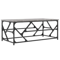 vidaXL Coffee Table Grey Sonoma 100x50x40 cm Engineered Wood 6