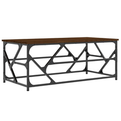 vidaXL Coffee Table Brown Oak 100x50x40 cm Engineered Wood 2