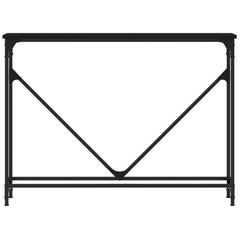 vidaXL Console Table Black 102x22.5x75 cm Engineered Wood 4