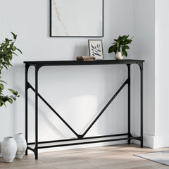 vidaXL Console Table Black 102x22.5x75 cm Engineered Wood 1