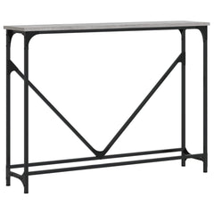 vidaXL Console Table Grey Sonoma 102x22.5x75 cm Engineered Wood 2