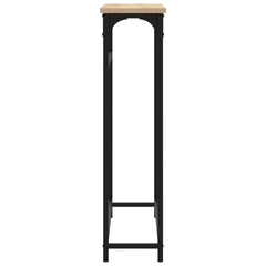 vidaXL Console Table Sonoma Oak 75x19.5x75 cm Engineered Wood 5