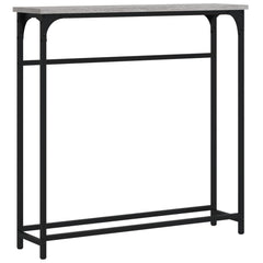 vidaXL Console Table | Grey sonoma | Engineered wood | Narrow | Adjustable Feet 2