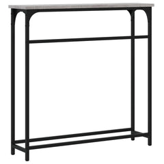 vidaXL Console Table | Grey sonoma | Engineered wood | Narrow | Adjustable Feet 6