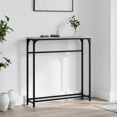 vidaXL Console Table | Grey sonoma | Engineered wood | Narrow | Adjustable Feet 1