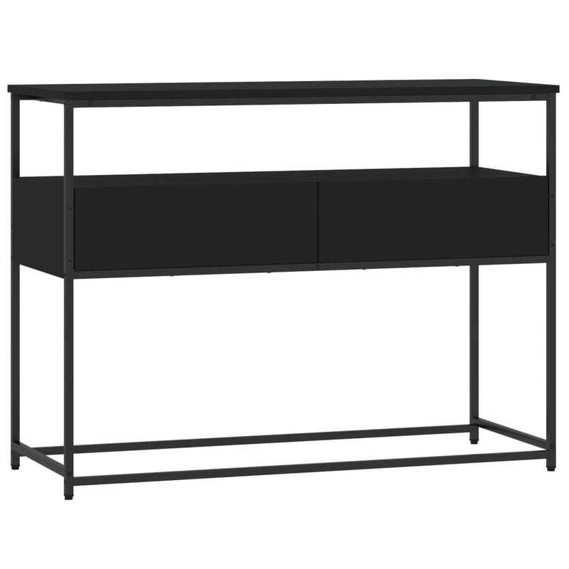 Console Table Black 100x40x75 cm Engineered Wood