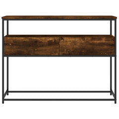 vidaXL Console Table Smoked Oak 100x40x75 cm Engineered Wood 6