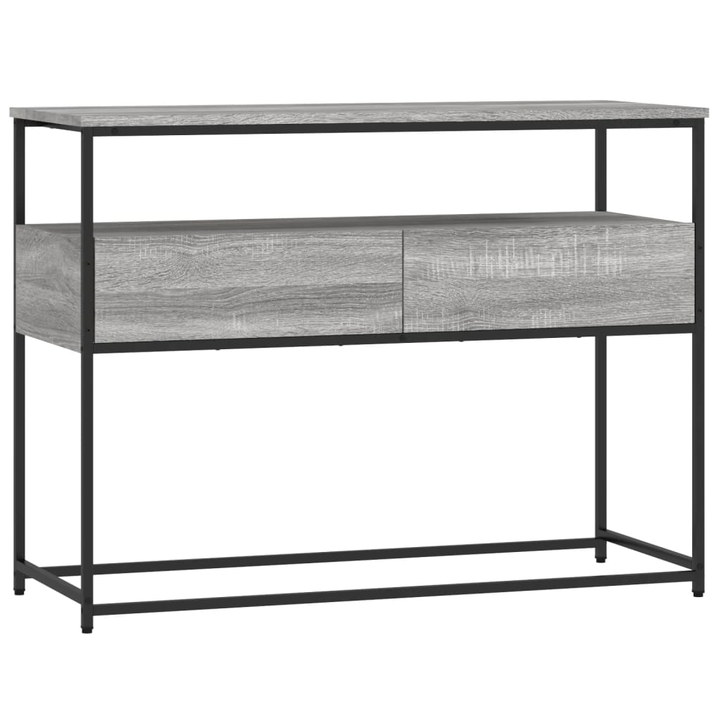 Console Table 75x40x75 cm Engineered Wood Grey sonoma 100 cm