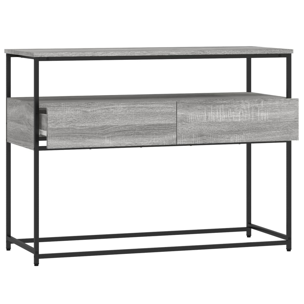 Console Table 75x40x75 cm Engineered Wood Grey sonoma 100 cm