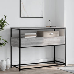 vidaXL Console Table Grey Sonoma 100x40x75 cm Engineered Wood 1