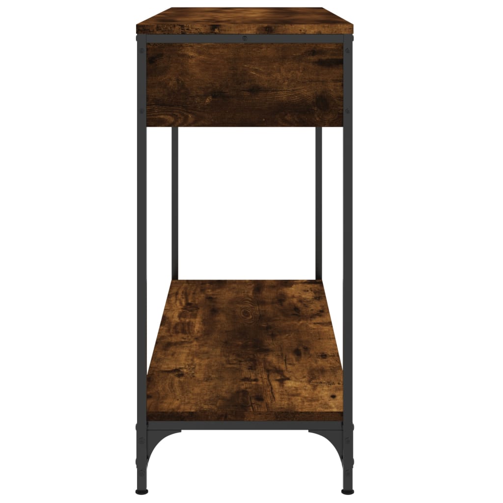 vidaXL Console Table Smoked Oak 100x34,5x75 cm Engineered Wood 6