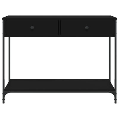 Console Table Black 100x34.5x75 cm Engineered Wood