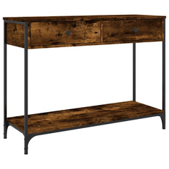 Console Table 100x34,5x75 cm Engineered Wood Smoked oak 100 cm