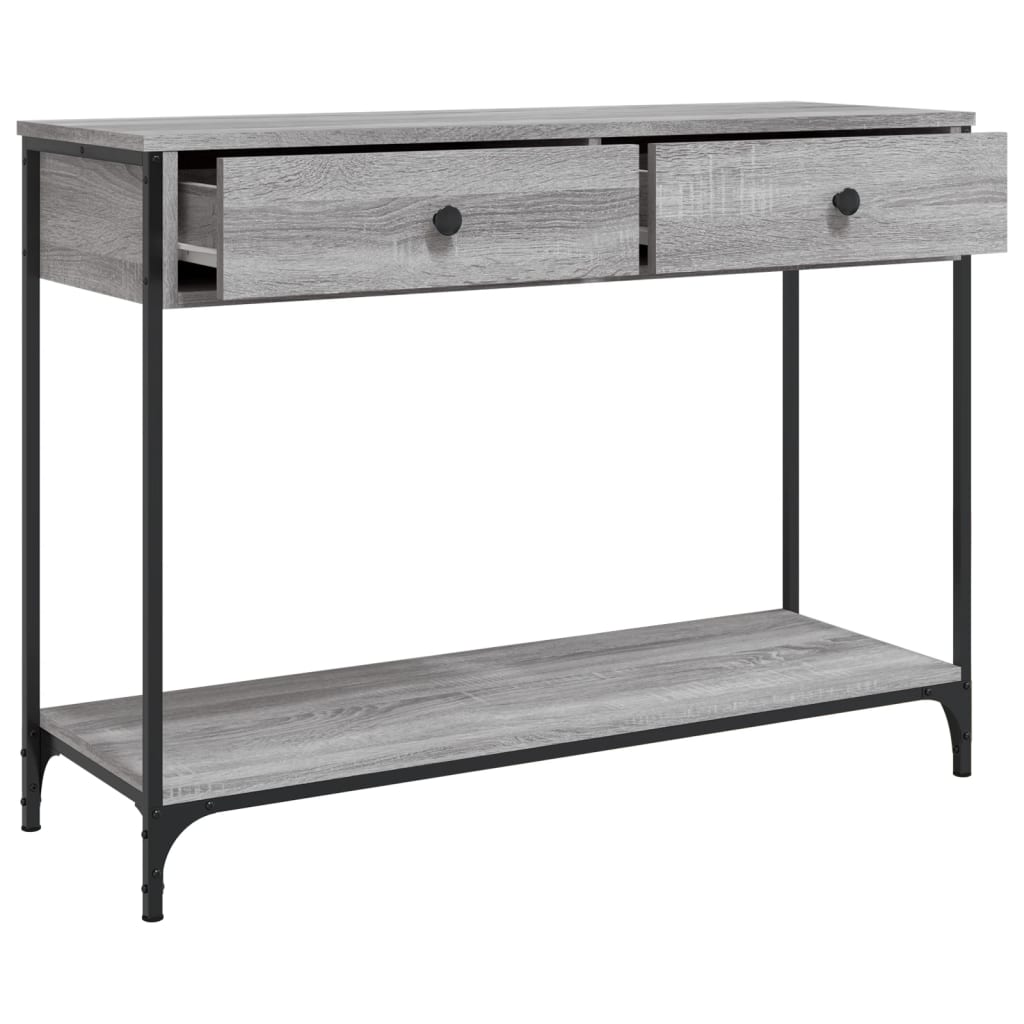 Console Table 100x34,5x75 cm Engineered Wood Grey sonoma 100 cm
