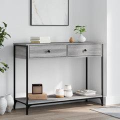 Console Table Engineered Wood in Grey Sonoma