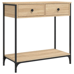 vidaXL Console Table | Sonoma oak | Engineered wood, Metal | Medium 2