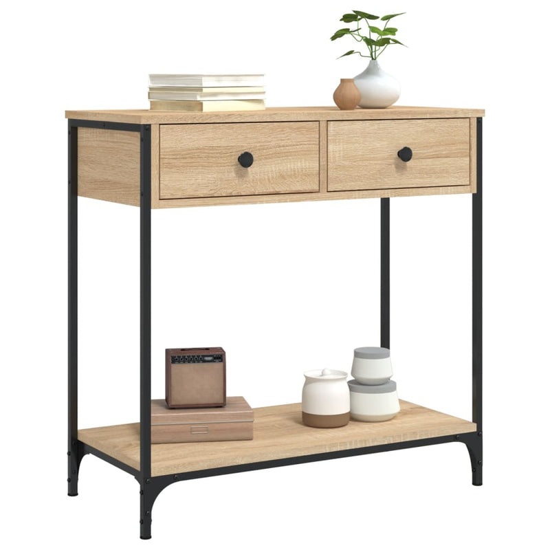 Console Table Sonoma Oak 75x34.5x75 cm Engineered Wood