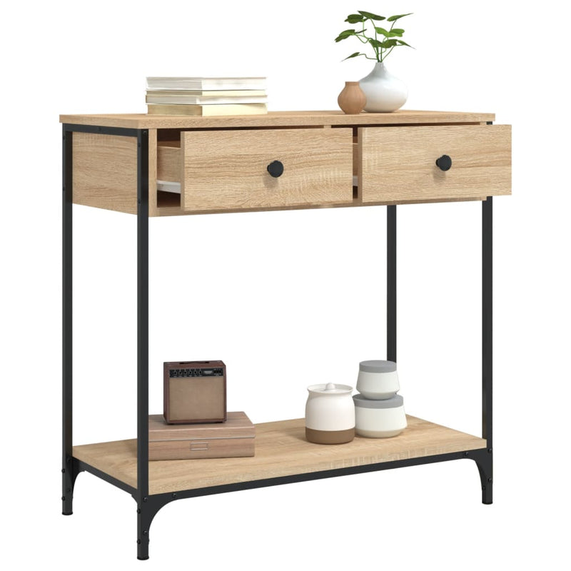 Console Table Sonoma Oak 75x34.5x75 cm Engineered Wood