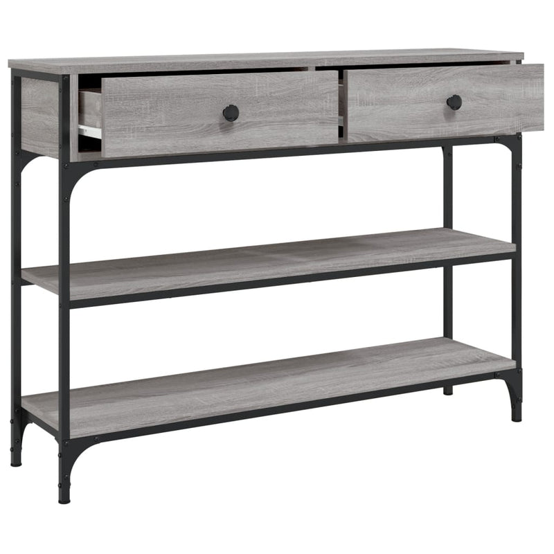 Console Table Grey Sonoma 100x25x75 cm Engineered Wood