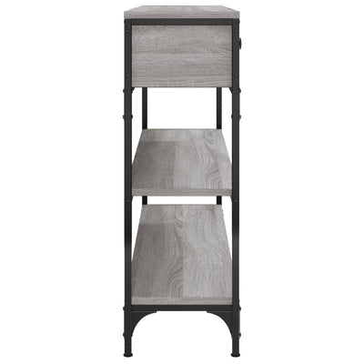 Console Table Grey Sonoma 100x25x75 cm Engineered Wood