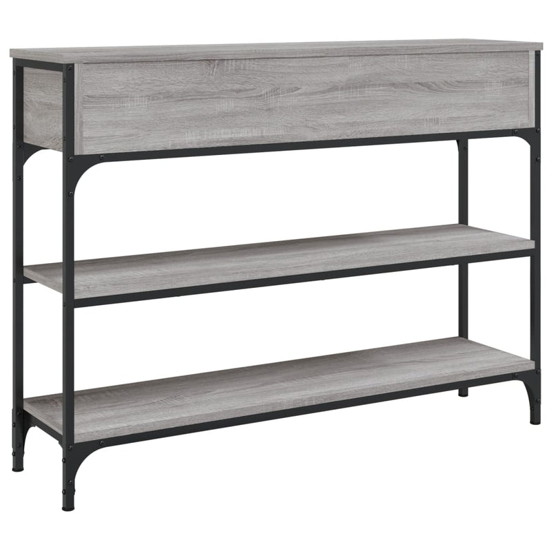 Console Table Grey Sonoma 100x25x75 cm Engineered Wood