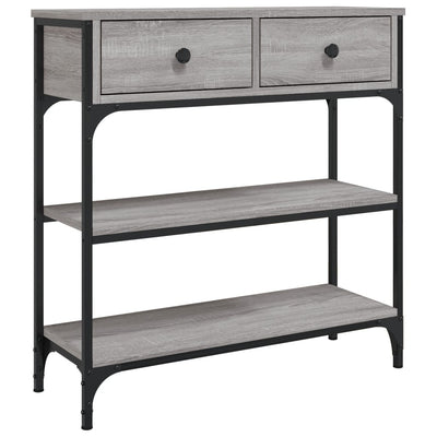 Console Table Grey Sonoma 72.5x25x75 cm Engineered Wood