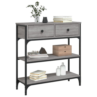 Console Table Grey Sonoma 72.5x25x75 cm Engineered Wood