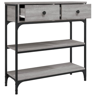 Console Table Grey Sonoma 72.5x25x75 cm Engineered Wood