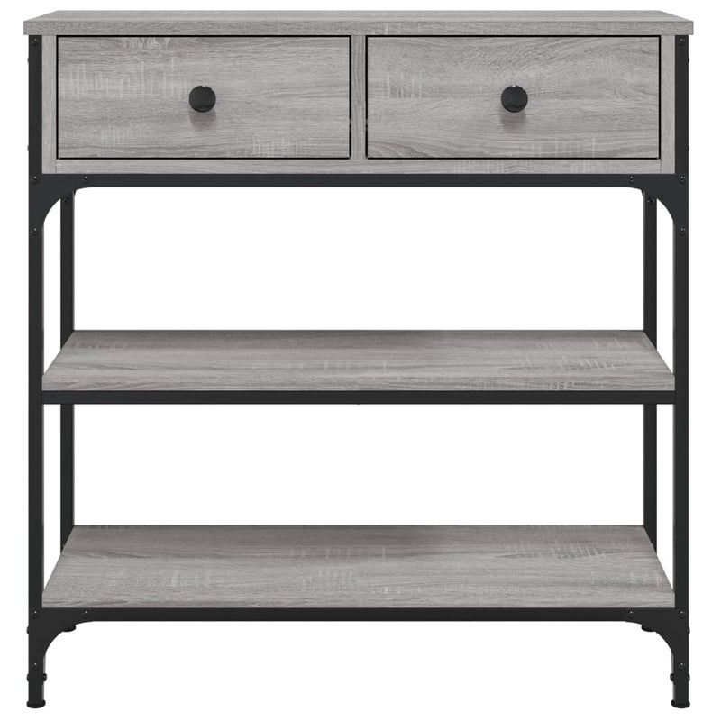 Console Table Grey Sonoma 72.5x25x75 cm Engineered Wood