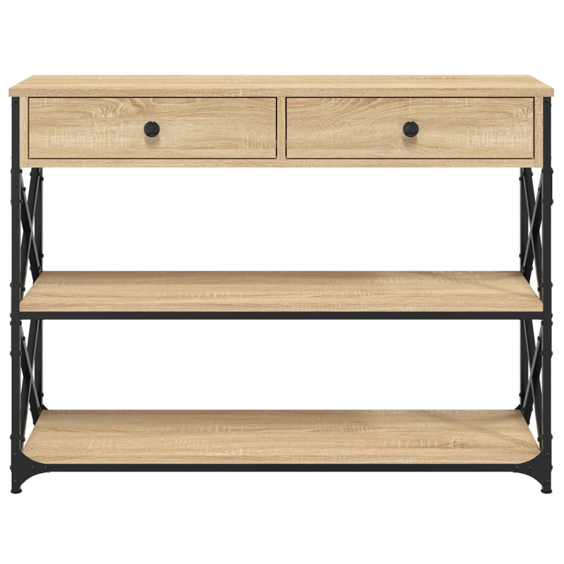 Console Table Sonoma Oak 100x28x75 cm Engineered Wood