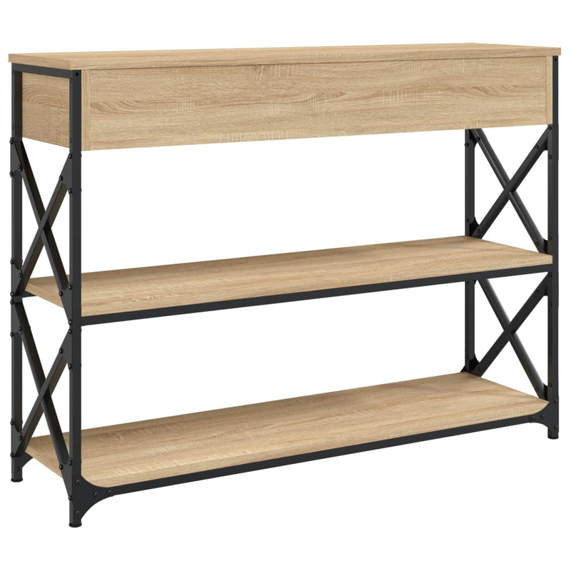 Console Table Sonoma Oak 100x28x75 cm Engineered Wood