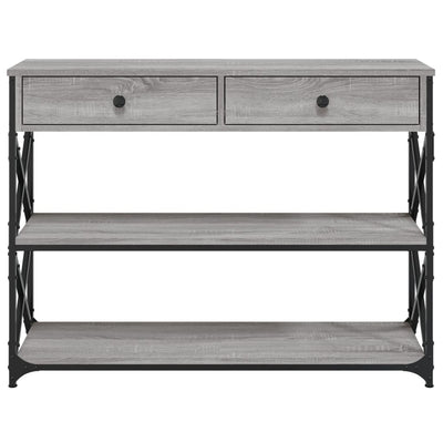 Console Table Grey Sonoma 100x28x75 cm Engineered Wood